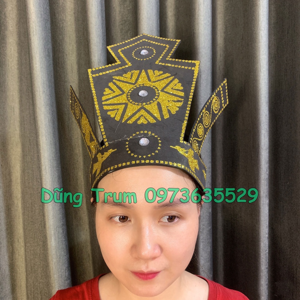 Mũ Âu Lạc hóa trang cùng trang phục Âu Lạc biểu diễn cực đẹp