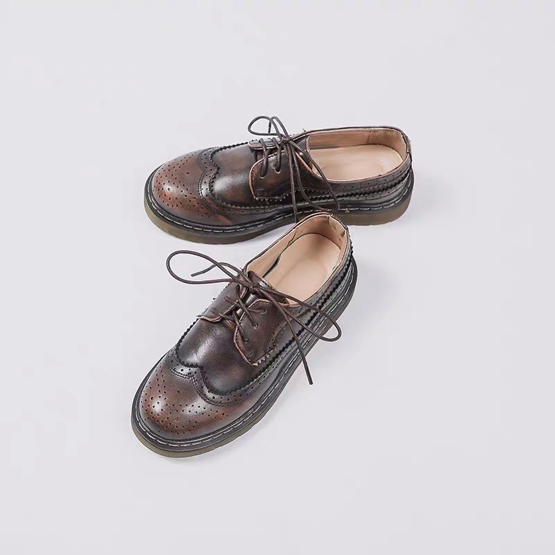 Giày da vintage viền răng cưa ( tặng vớ 🧦) sẵn 39 | BigBuy360 - bigbuy360.vn