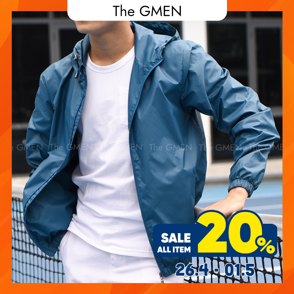 Áo khoác gió nam The GMEN phong cách thể thao, thấm hút mồ hôi, giá tốt