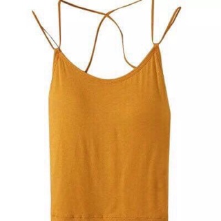 Áo bra 2 dây dáng croptop dây đan chéo lưng