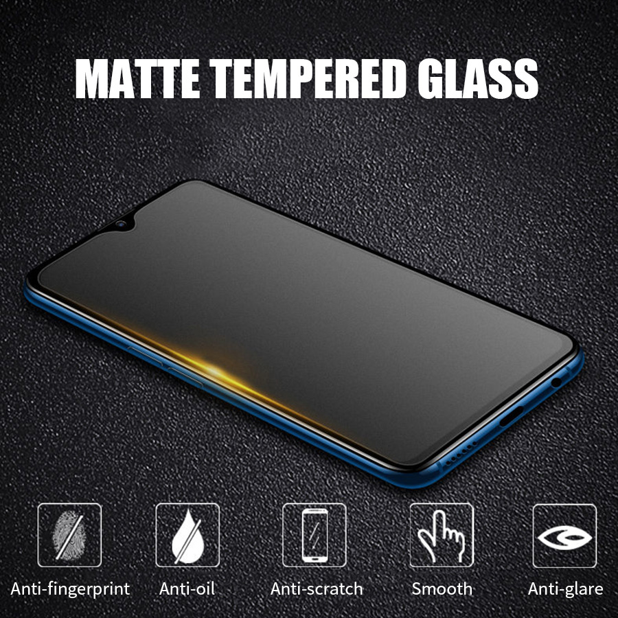 OPPO F5 F7 F9 F11 Pro Reno 4 3 A5 A9 2020 A3S A5S A12 A12E A31 A83 A92 A52 Matte Tempered Glass Screen Protector Frosted Anti-Glare Anti Fingerprints