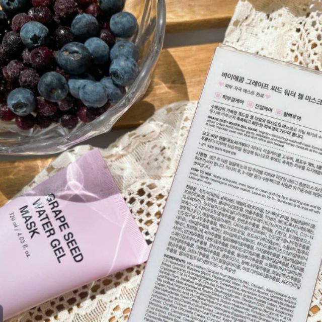 [DATE T11.2022] Mặt nạ nho BYECOM GRAPE SEED WATER GEL MASK