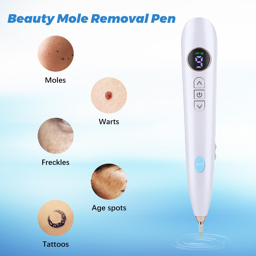 Bút laser plasma 9 tốc độ loại bỏ tàn nhang và vết thâm có thể sạc lại qua cổng USB