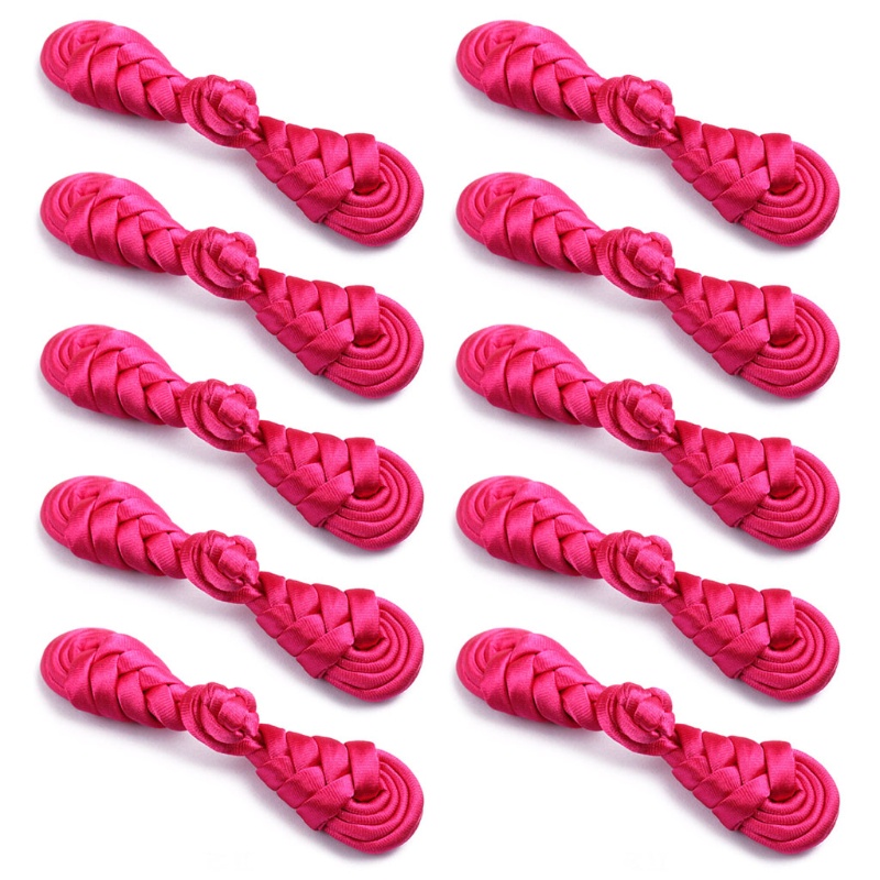 Set 10 Cặp Nút Áo Sườn Xám Phong Cách Trung Quốc Độc Đáo DIY