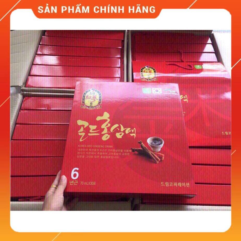 Nước Hồng Sâm 6 Năm Tuổi Hàn Quốc, Hộp 30 Gói - Hồng Sâm Hàn Quốc Chính Hãng