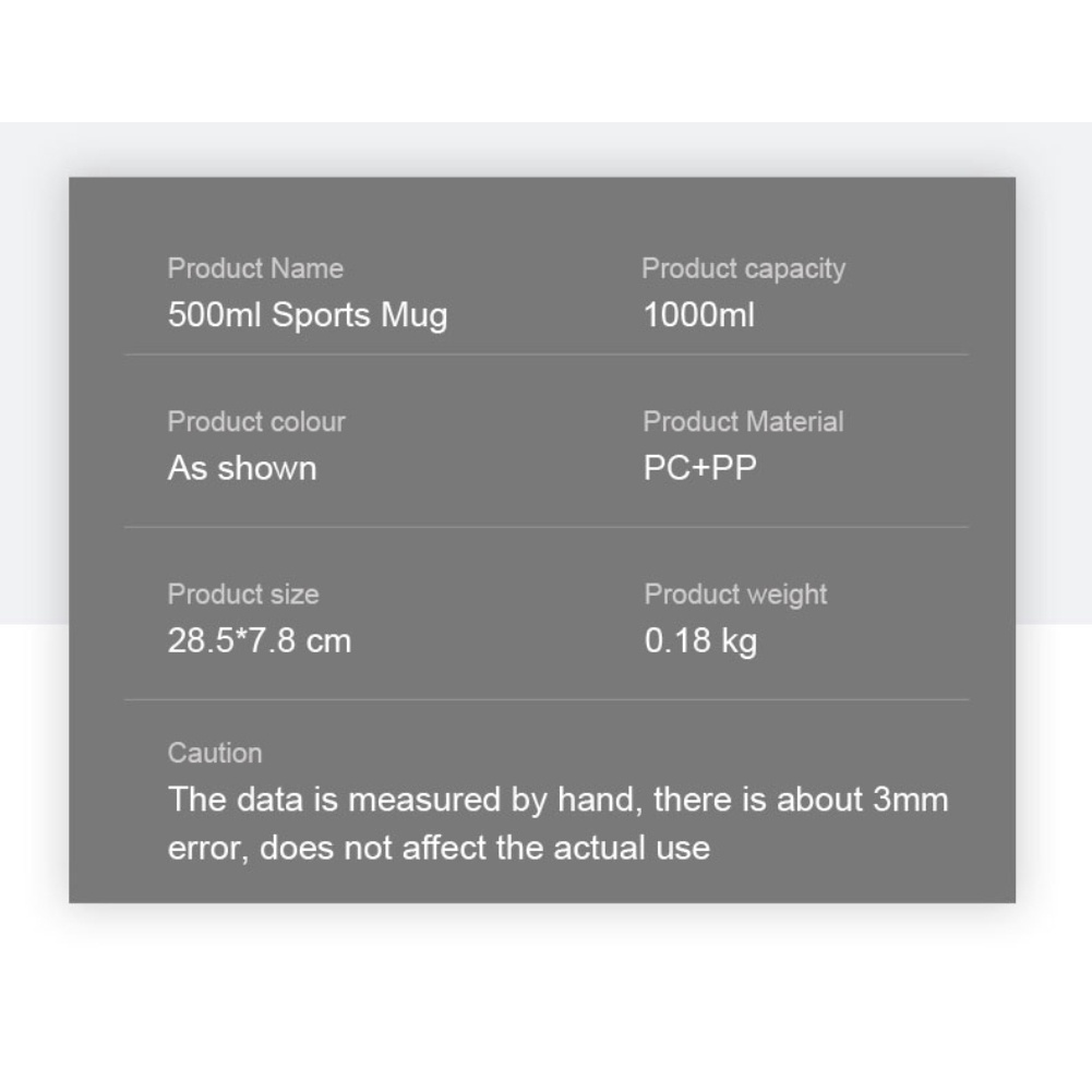 ღ 1L Lớn Bình Nước Có Nắp Đậy Và Ống Hút Nhiều Màu Nhựa PP Cốc Nước Trẻ Em Di Động Xe Đạp Thể Thao Ngoài Trời Tập Gym tập Thể Dục Cốc