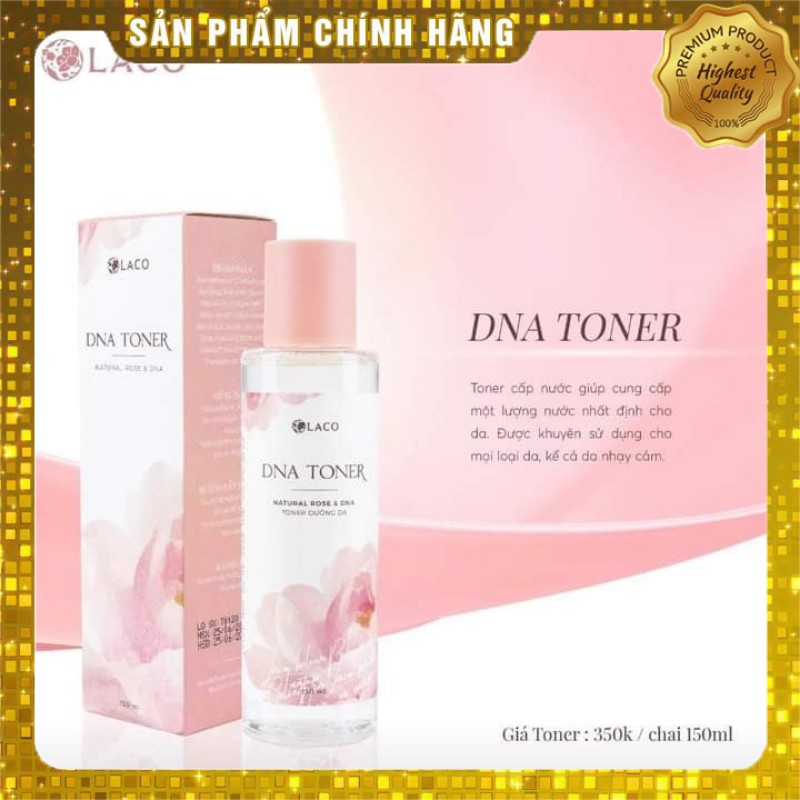 Nước hoa hồng 💝FREESHIP💝 Toner DNA Cấp ẩm gấp 3 lần hỗ trợ phục hồi lớp màng bảo vệ da - Máy phun sương tặng kèm 150ml