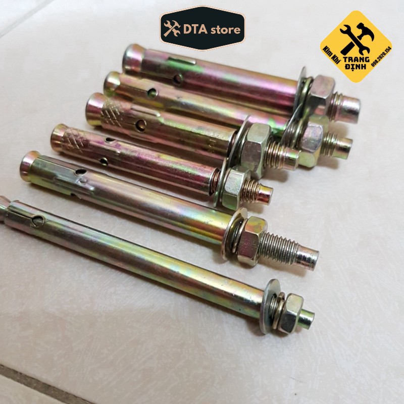 Vít nở tắc kê sắt nở đóng  6*10mm-8*8mm-8*10mm-10*8mm-10*10mm-14*10mm