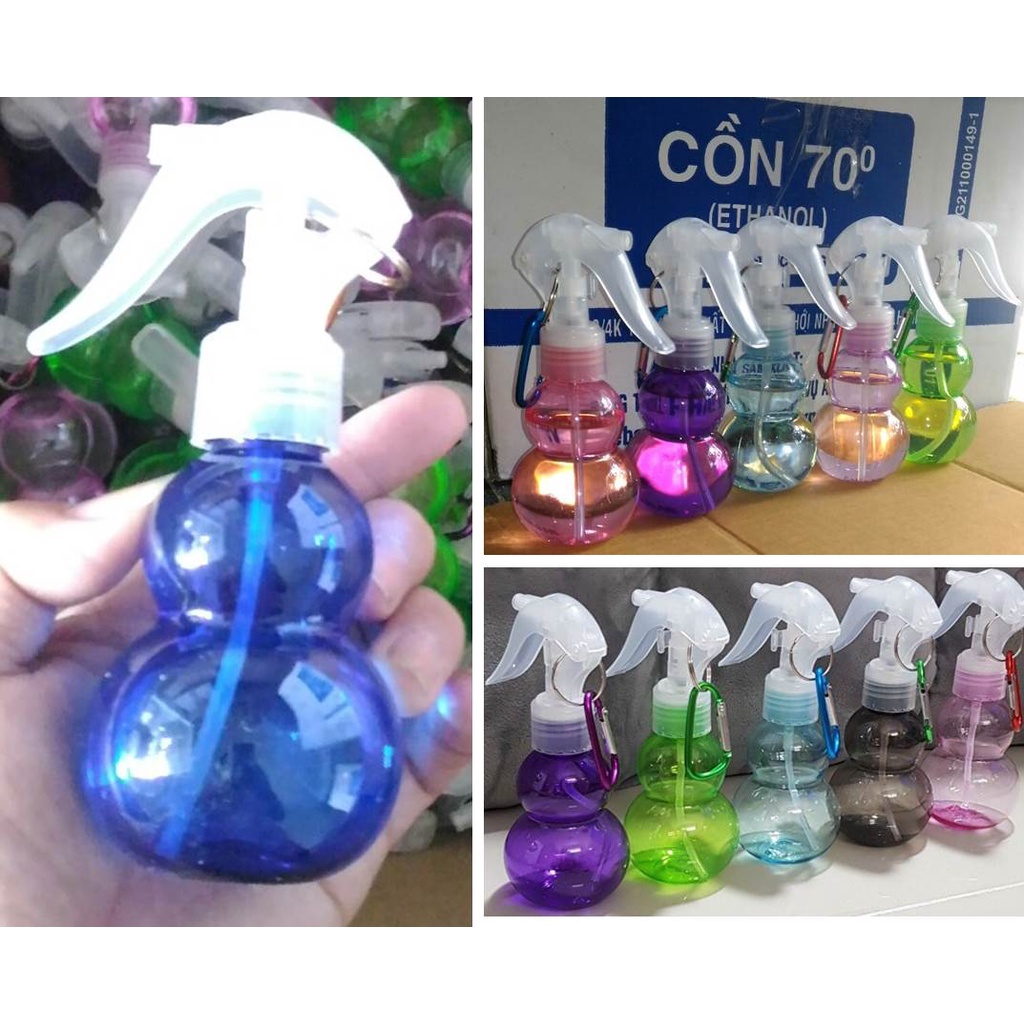 Chai xịt mini có móc khóa , Cồn y tế hương thơm 70 độ , sát trùng diệt khuẩn 60ml