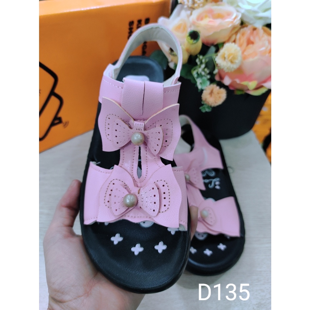 [SALE 3]Dép sandal bé gái/bé trai, dép hè đính nơ xinh xắn bé gái