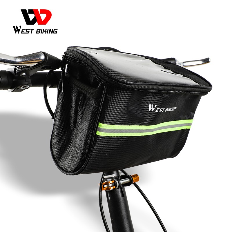 Túi đựng đồ WEST BIKING gắn xe đạp chống nước sức chứa lớn có thể đựng điện thoại/chai nước/vật dụng khác