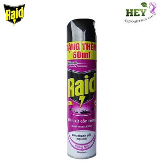 Bình Xịt Côn Trùng MIK RAID 600ml Tặng Thêm 60ml