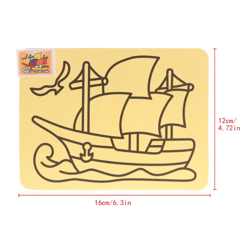 Tranh Cát Màu Vàng Cho Bé