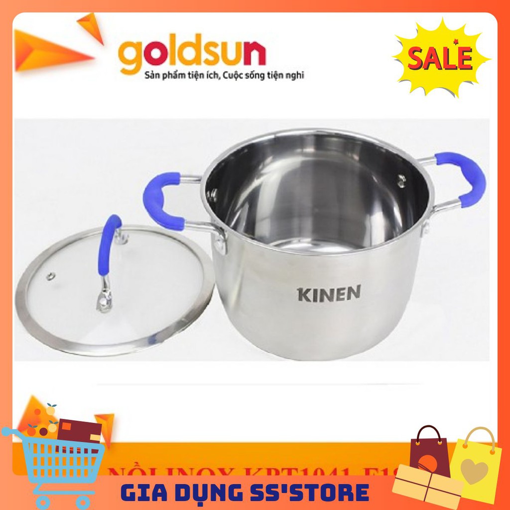 N️ồi inox 🎉FREESHP️🎉 Nồi inox 3 đáy 18cm Dùng được từ Goldsun Việt Nam KPT1041 - F18
