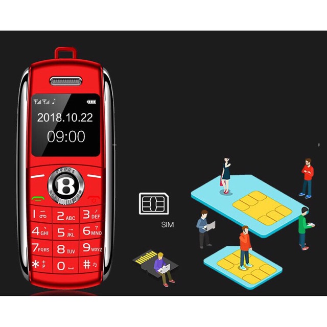 Điện Thoại Siêu Nhỏ Bently Bv8 - 2 Sim - Thay Đổi Giọng Nói Đẳng Cấp | BigBuy360 - bigbuy360.vn