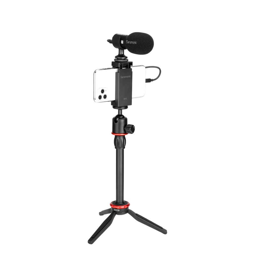 Bộ Thiết Bị Thu Âm Saramonic MTV - Hỗ Trợ Quay Video Ổn Định Trên Điện Thoại - Bảo Hành Chính Hãng 24 Tháng