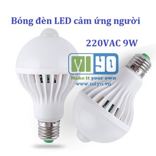 Bóng đèn LED cảm ứng người tự sáng 220V 9W