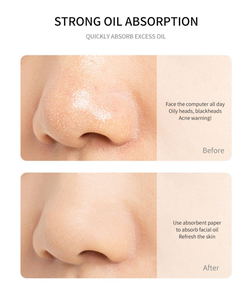 [Hàng mới về] Hộp 50 Tờ Giấy Thấm Dầu Hai Mặt Giúp Làm Sạch Da Mềm Mại | BigBuy360 - bigbuy360.vn