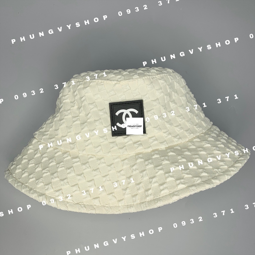 Mũ bucket tai bèo basic unisex nam nữ - BO XỐP LOGO MÓC DADEN VUÔNG - nón tai bèo vành