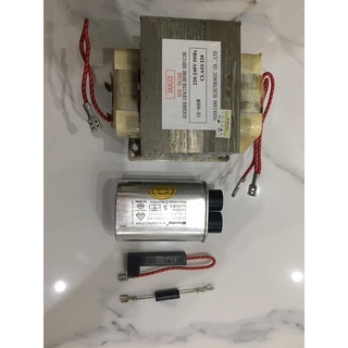 Combo biến áp , tụ , cầu chì , điot lò vi sóng