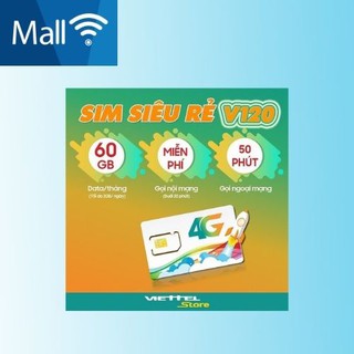 Sim 4G Viettel V120N khuyến mãi 120gb/tháng gọi thả ga nội mạng 50 phút ngoại mạng