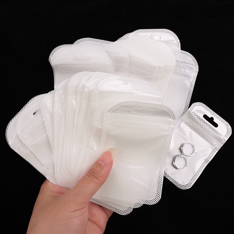 Set 50 Túi Zip Dày Mờ Đựng Trang Sức DIY