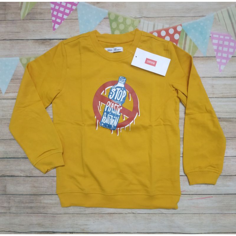 Áo nỉ bé trai Canifa (229k sale 135k)