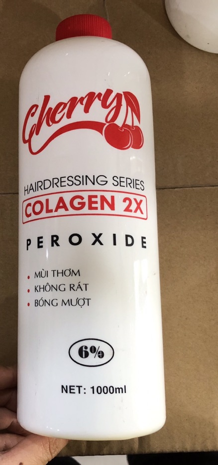 Oxy Collagen Cherry 1000ml mùi thơm, không rát, bóng mượt