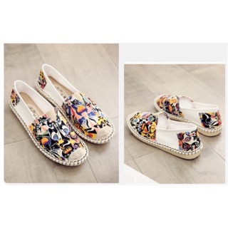 Giày Slip on Đế Đúc Cao Su Hình Họa Tiết Mặt Nạ Nhật Mang Siêu Êm Chân Và Cực Kỳ Bền