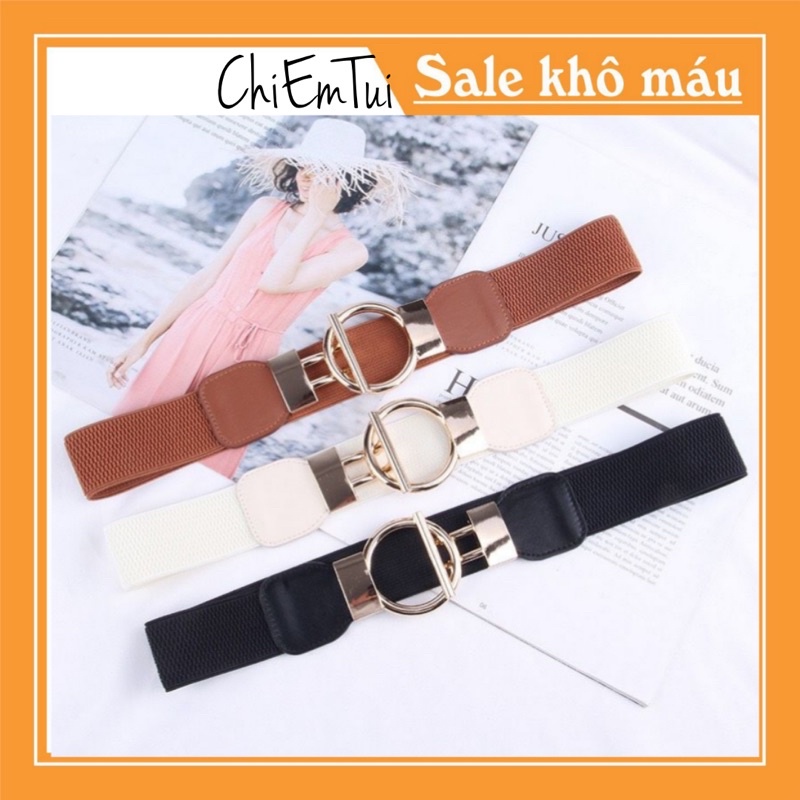 THẮT LƯNG nữ ĐAI VÁY CÀI LỚN 4cm - Dây nịt thắt áo, váy cài xinh xắn sang chảnh Hàn Quốc