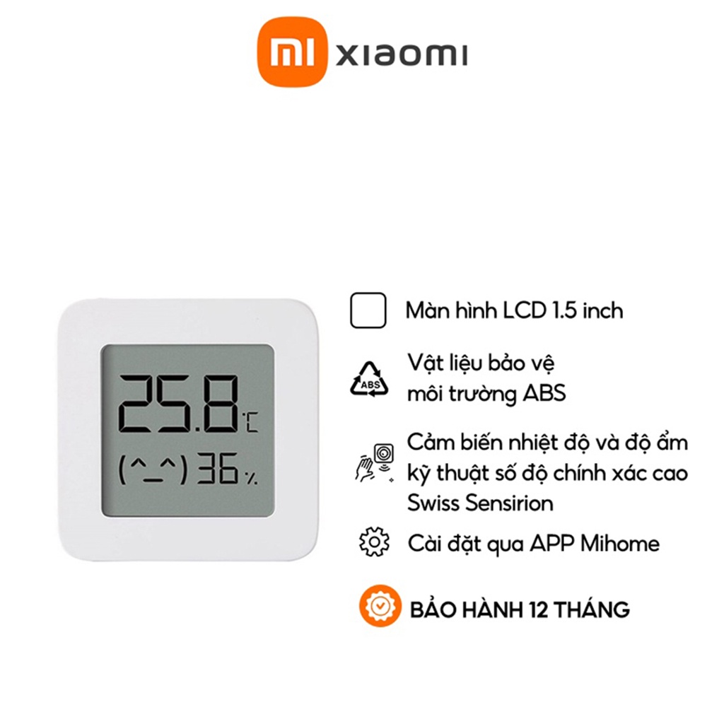 Nhiệt ẩm kế điện tử xiaomi, máy đo nhiệt độ độ ẩm điện tử gia đình xiaomi - ảnh sản phẩm 4