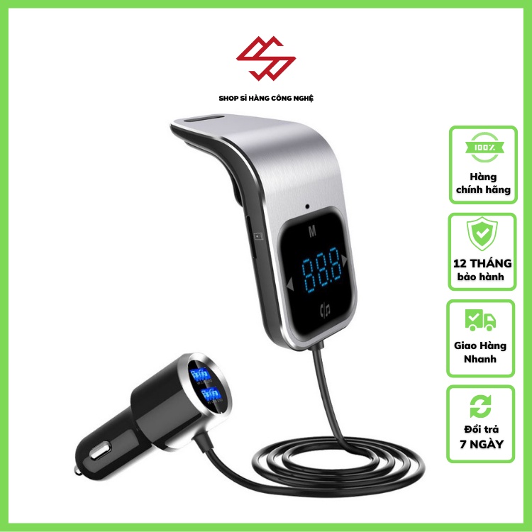 Bộ chuyển mp3 - fm trên ô tô có bluetooth bc39 ( CHUYỂN ĐỔI NHẠC TỪ ĐIỆN THOẠI QUA LOA NGHE TRÊN Ô TÔ )