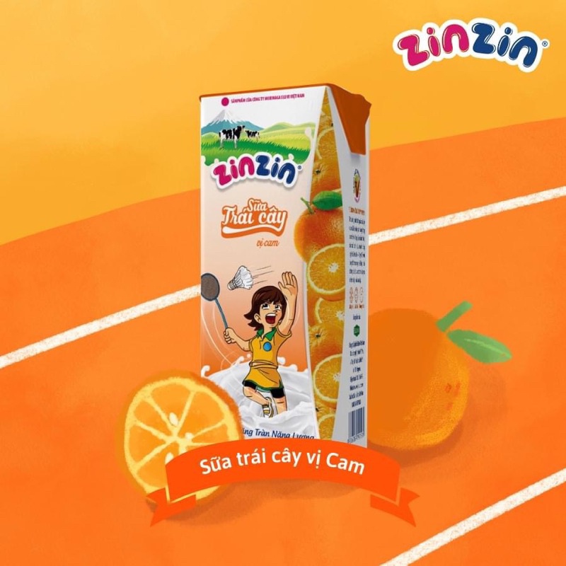 1 thùng 48 hộp sữa trái cây ZinZin 110ml