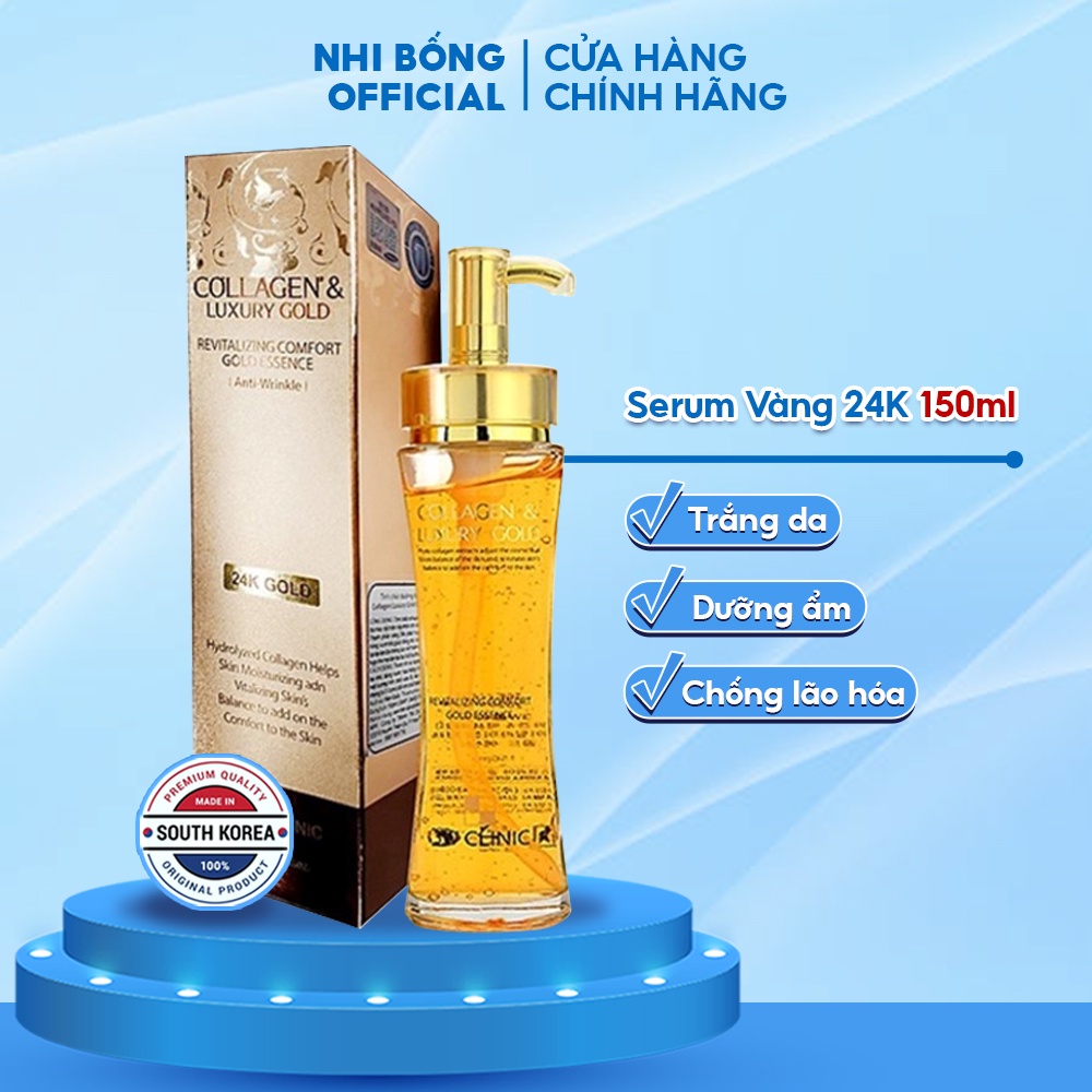 Tinh Chất Vàng 24k Dưỡng Trắng Da - Serum Dưỡng Da Chống Lão Hóa 3w Clinic Hàn Quốc 150ml