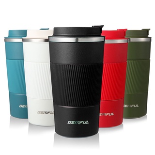 Cốc giữ nhiệt Gemful 500ml bằng thép không gỉ cách nhiệt chân không thích hợp để uống cà phê dùng khi đi du lịch