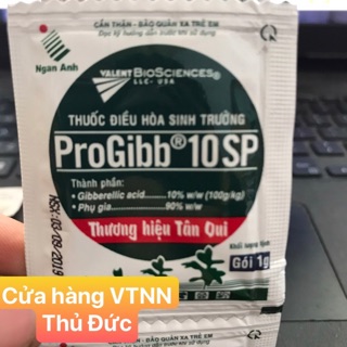 Combo 2 gói phân bón lá điều hoà sinh trưởng ProGibb gói 1gram