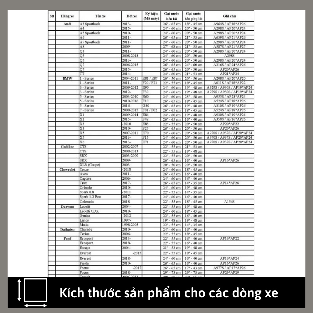 Gạt mưa ô tô morning i10 i20 City Innova Vios Ranger CRV