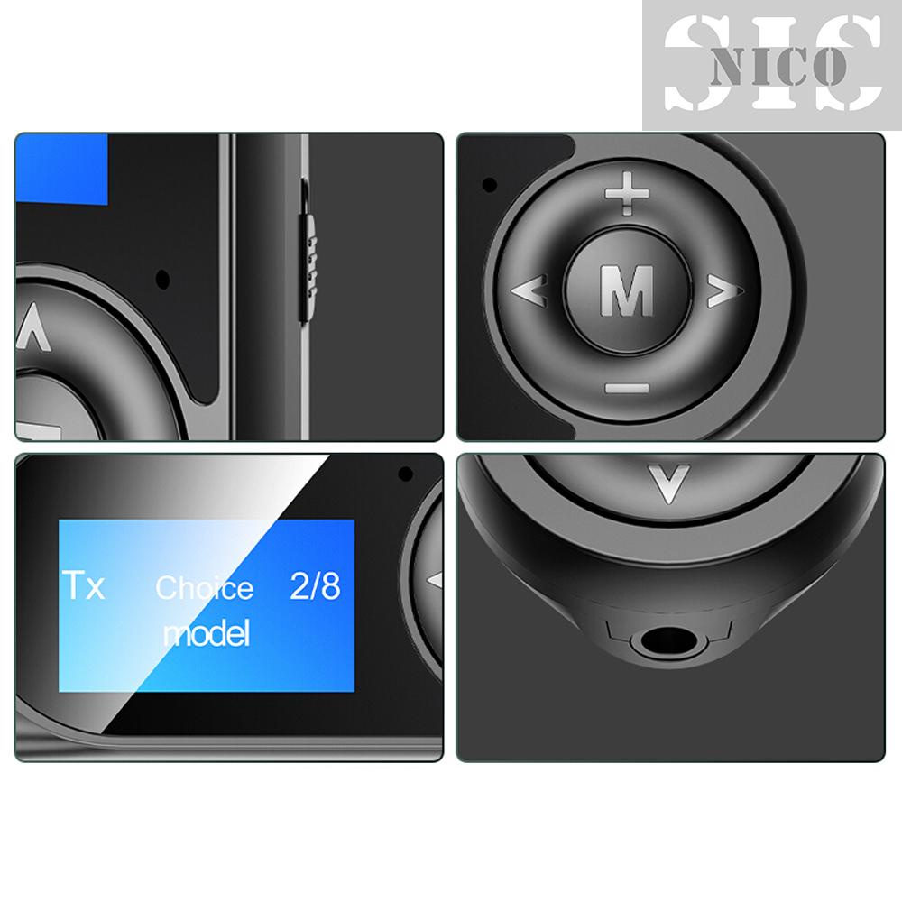 Bộ Chuyển Đổi Âm Thanh Bt 5.0 Màn Hình Lcd 2 Trong 1 + Bộ Chuyển Đổi Bt 8 Thiết Bị Màu Đen | BigBuy360 - bigbuy360.vn