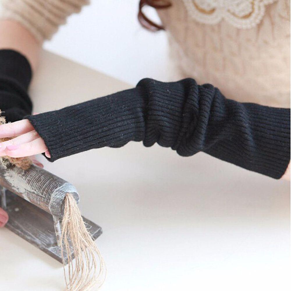 Găng Tay Hở Ngón Bằng Len Pha Cashmere Hỗn Hợp Ấm Áp Dành Cho Nữ