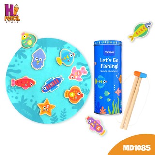 🐙🐟BỘ ĐỒ CHƠI GỖ - CÂU CÁ NAM CHÂM MD1085🐟🦑