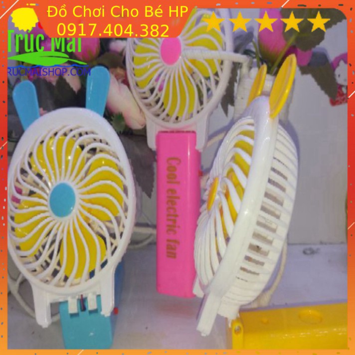 [SIÊU SALE] Quạt mini cầm tay chạy pin ✅  Đồ Chơi Trẻ Em HP