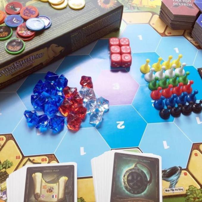 Board game-Đi tìm kho báu Foxi-đồ chơi gia đình-tương tác cao-tư duy thông minh-giao tiếp.