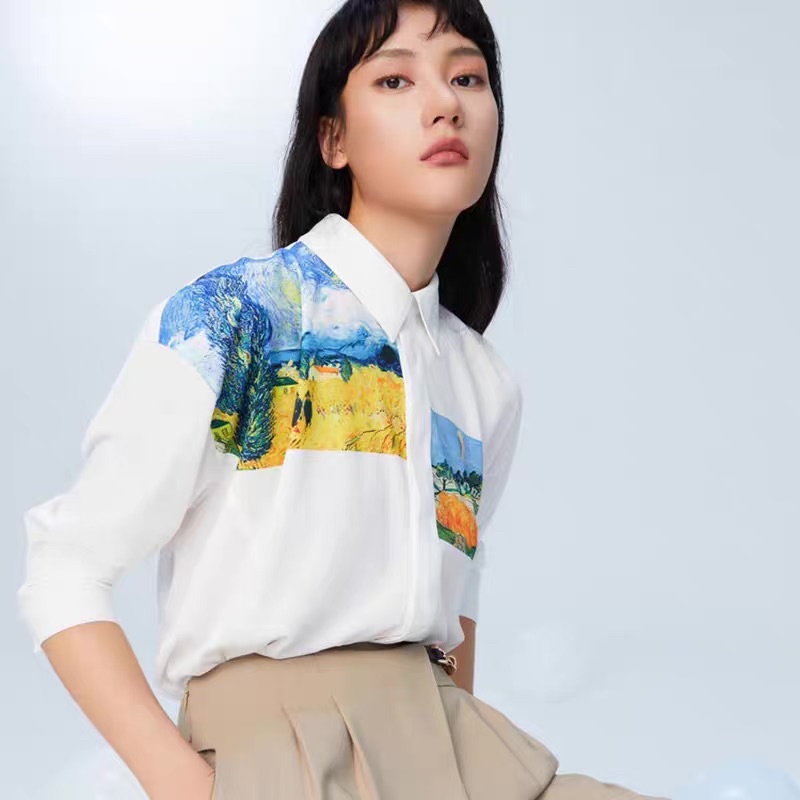Áo sơ mi hoạ tiết Lily