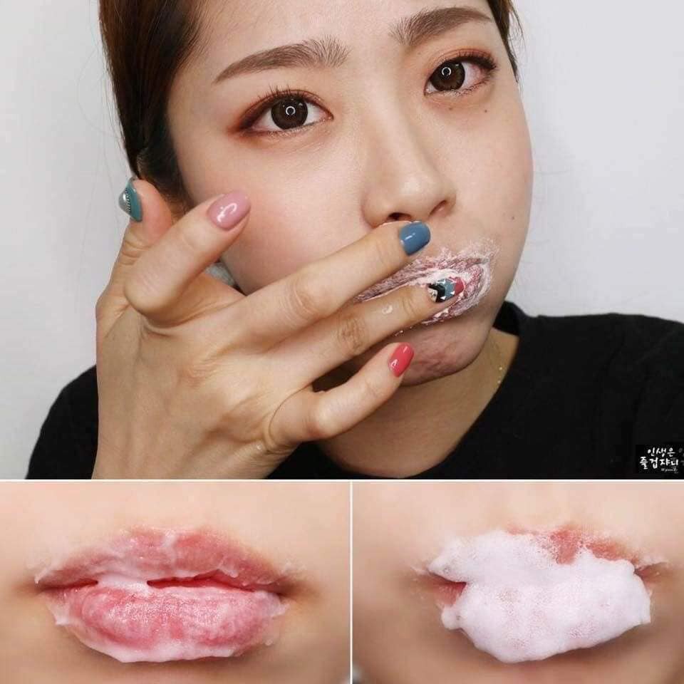 TẨY TẾ BÀO CHẾT MÔI SỦI BỌT BUBI BUBI BUBBLE LIP SCRUB UNPA