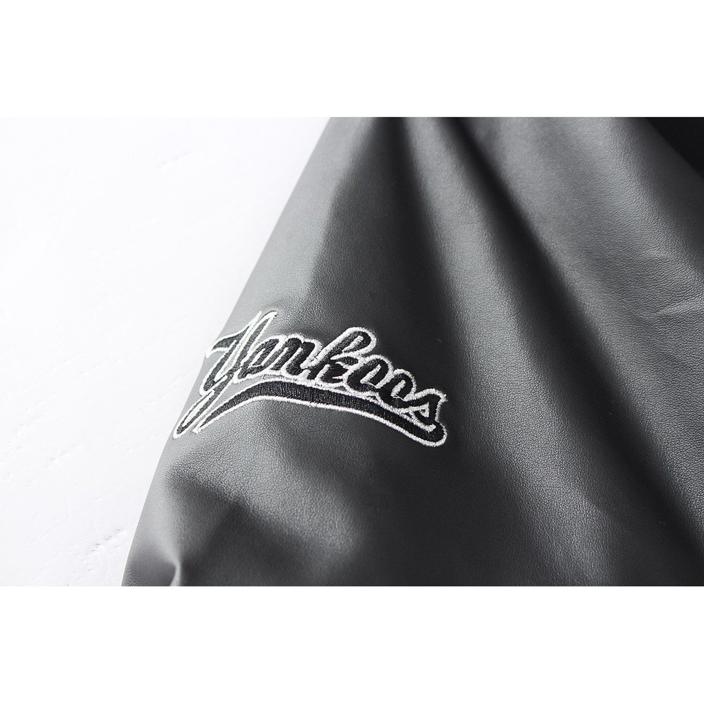 Áo khoác BOMBER chất da unisex Hot hoạ tiết N/Y 03 TM Store | BigBuy360 - bigbuy360.vn