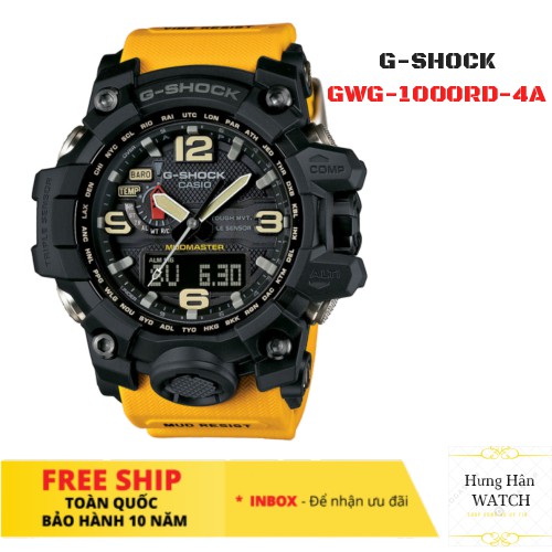 [Bảo hành 10 năm] Đồng hồ thể thao nam G-Shock GWG-1000-1A9 full phụ kiện [Hưng Hân Shop]