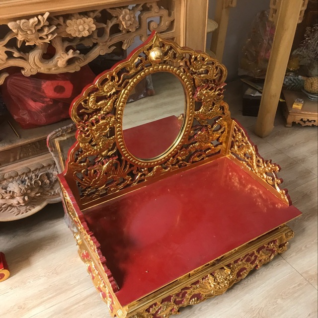 Bàn Loan,bàn hầu gỗ mít Sơn son Sơn giả cổ