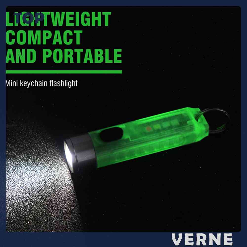 Móc Khóa Đèn Pin VERNE SST20 LED Mini Ánh Sáng Tím 400lm