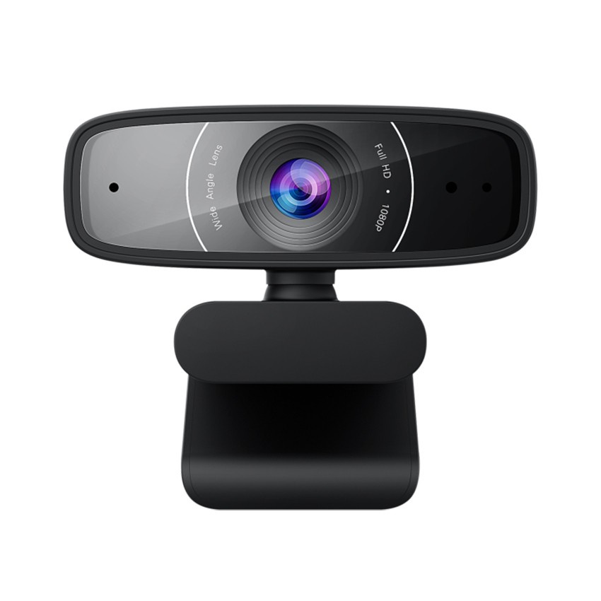 Webcam Asus C3 Full HD chính hãng, sắc nét, chất lượng cao + Mic thu âm - Camera 1080P cho PC, laptop, Macbook