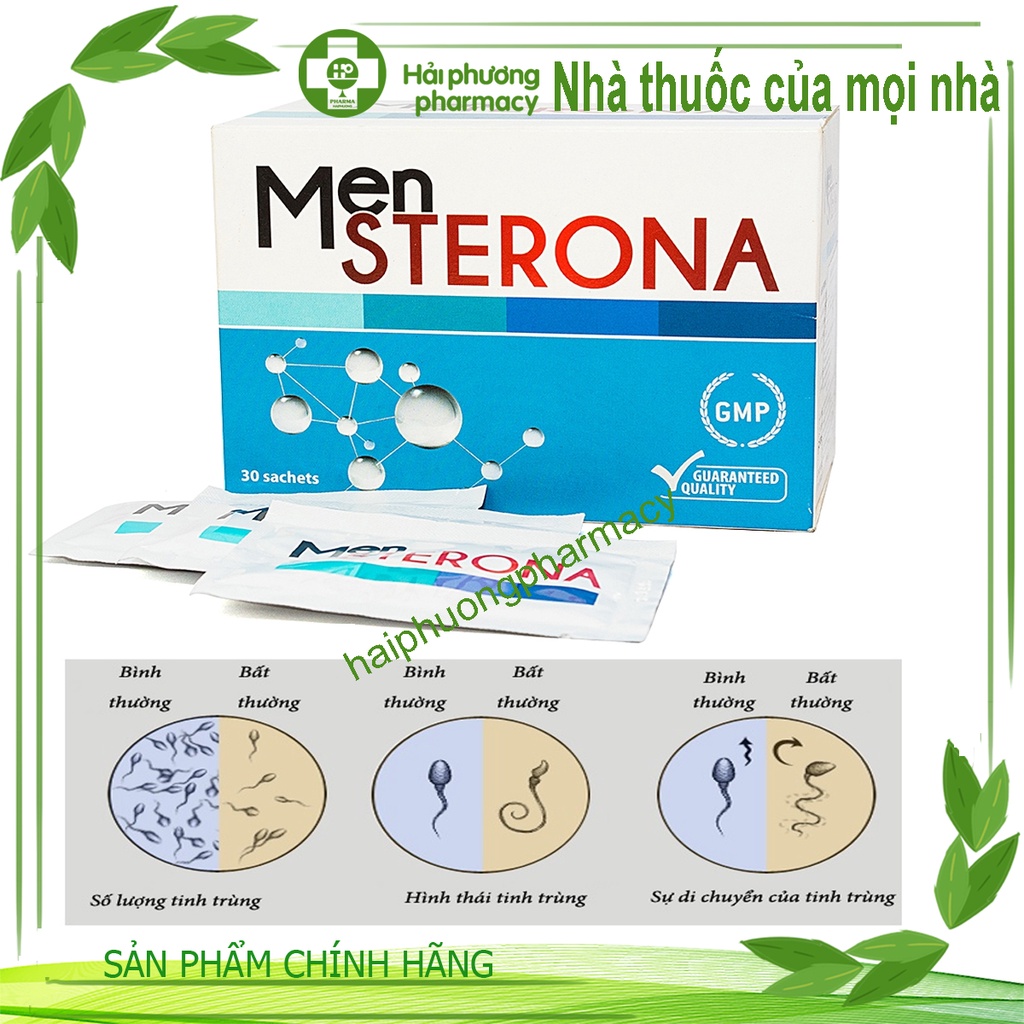 Mensterona 30 gói [CHÍNH HÃNG] dành cho nam giới cải thiện sinh lý, tăng chất lượng tinh trùng